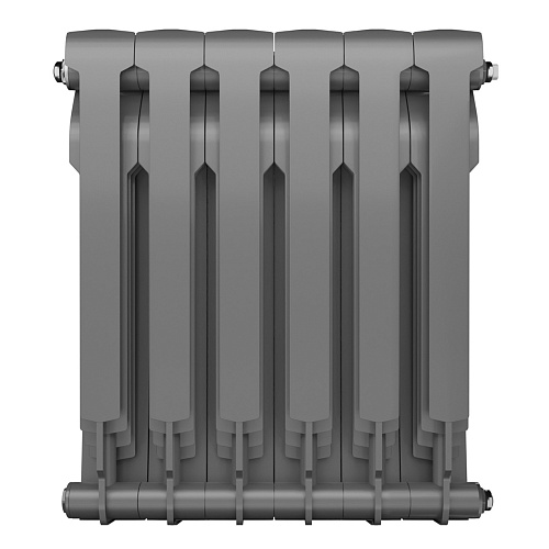 Радиатор биметаллический ROYAL THERMO BILINER SILVER SATIN 500x6 секций, серый (НС-1176318)