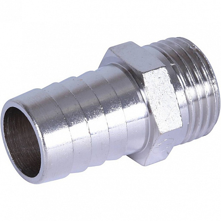 Штуцер резьбовой латунный STOUT никель 1/2&quot;x18мм Н