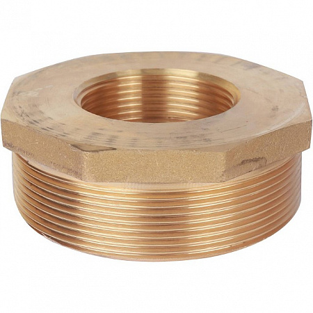 Футорка резьбовая латунная STOUT без покрытия 3&quot;x11/2&quot; ВН