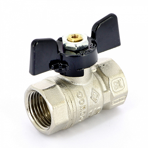 Кран шаровой BUGATTI ARIZONA 602 бабочка 1/2&amp;quot; ВВ, стандартный проход