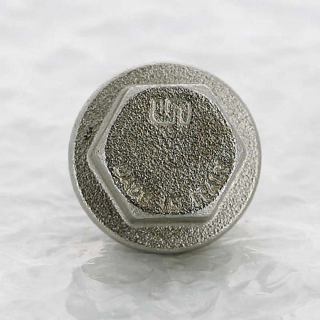 Заглушка резьбовая латунная UNI-FITT никель 1/2&quot; Н