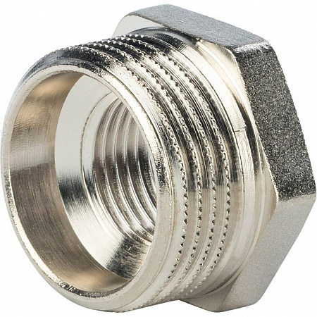Футорка резьбовая латунная STOUT никель 2&quot;x3/4&quot; ВН