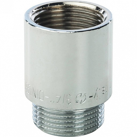 Удлинитель резьбовой латунный STOUT хром 3/4&quot;x30мм ВН