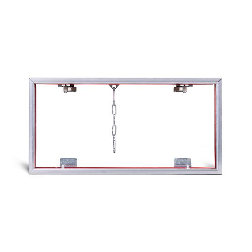 Люк потайной АЛЮМИНИЕВЫЙ со съемной дверцей (НАЖИМНОЙ) ПРАКТИКА &amp;quot;КОНТУР&amp;quot; КР 40x20