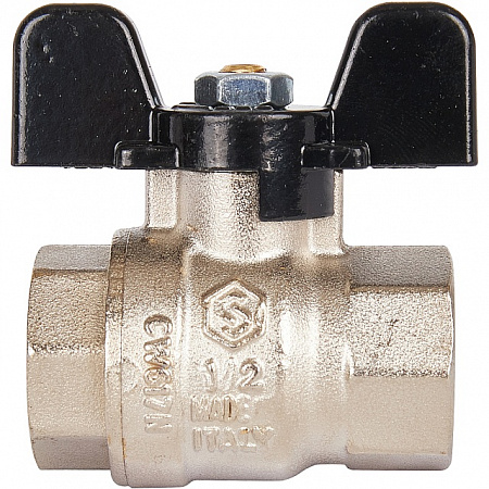 Кран шаровой STOUT бабочка 1/2&quot; ВВ, стандартный проход