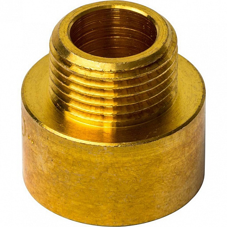 Муфта переходная резьбовая латунная STOUT без покрытия 3/4&quot;x1/2&quot; ВН