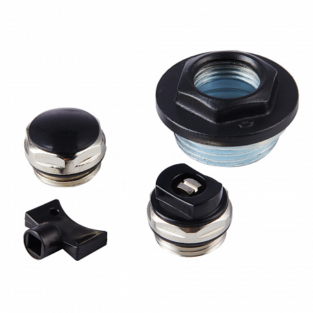 Комплект для монтажа радиаторов ROYAL THERMO 3/4&quot; без кронштейнов, черный (НС-1156777)