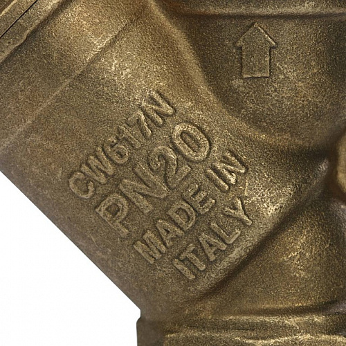 ФГО Фильтр косой грубой очистки STOUT SFW латунный 1&amp;quot;, 500 мкр, желтый