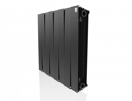 Радиатор биметаллический ROYAL THERMO PIANOFORTE NOIR SABLE NEW 500x8 секций, черный (НС-1176334)