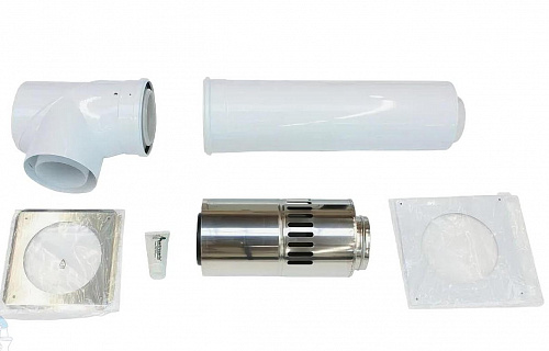 Горизонтальный проход через крышу VAILLANT концентрический, с  87°-ревиз. тройником или отводом