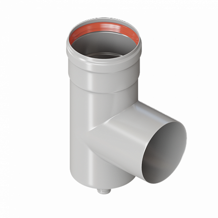 Конденсатоотводчик дымохода ARDERIA Т-образный Ø80 (штуцер 1/2")