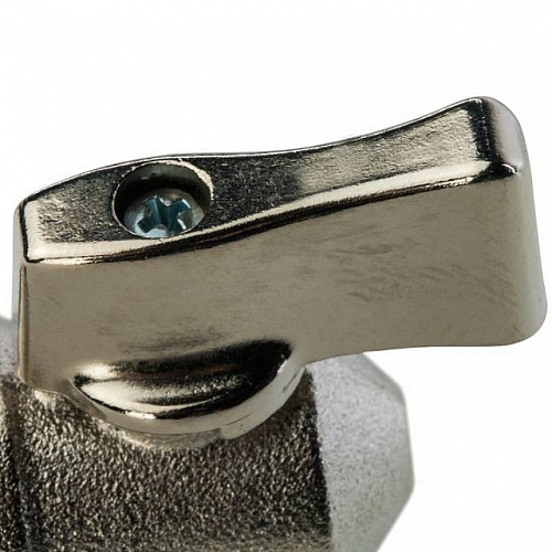 Кран шаровой потребительный угловой STOUT для стираных машин 1/2&amp;quot;х1/2&amp;quot; НН, никель