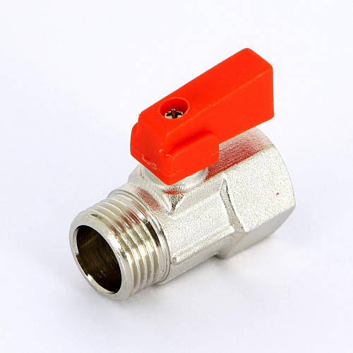 Кран шаровой мини UNI-FITT 1/2&amp;quot; ВН флажок красный металл