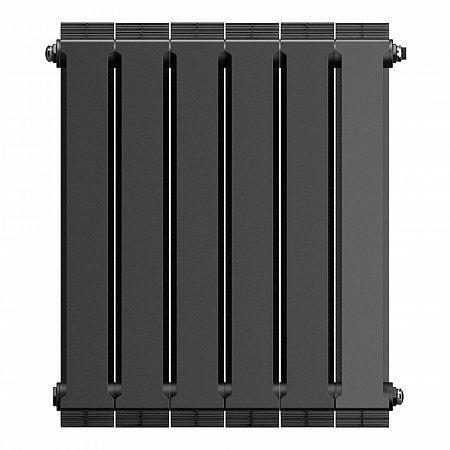 Радиатор биметаллический ROYAL THERMO PIANOFORTE NOIR SABLE NEW 500x6 секций, черный (НС-1176332)