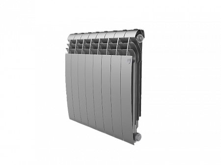 Радиатор алюминиевый ROYAL THERMO BILINER ALUM SILVER SATIN 500x8 секций, серый