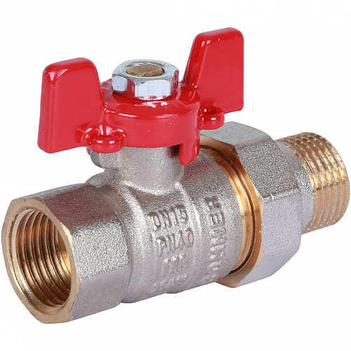 Кран шаровой с американкой ROMMER бабочка 1/2&amp;quot; ВН