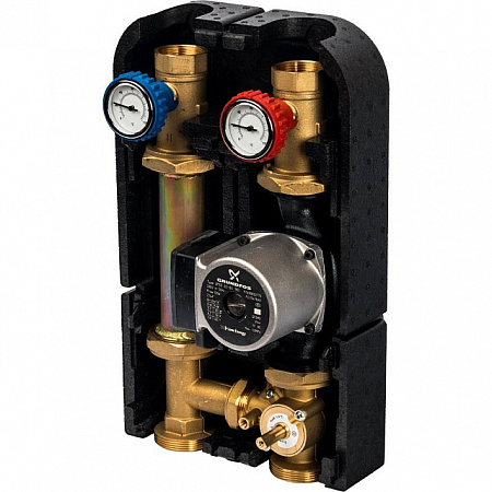ГБМ Насосная группа STOUT с 3-х приводным смесителем, с насосом GRUNDFOS UPSO32-65 DN32 (11/4&quot;)