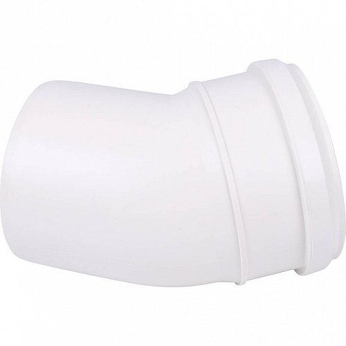 ПВХ Отвод канализационный SINIKON КОМФОРТ ПЛЮС белый Ø110х30°