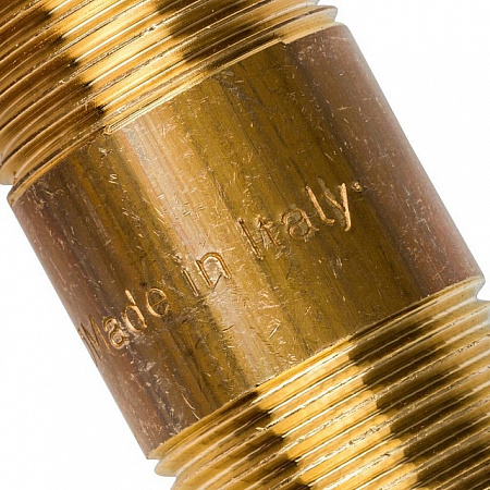 Сгон резьбовой латунный STOUT без покрытия 1/2&quot;x100мм