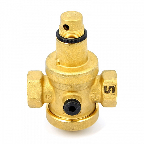 Редуктор давления UNI-FITT 3/4&amp;quot; В 0,5-6 бар PN25 с отверстием под аксиальный манометр 1/4&amp;quot;