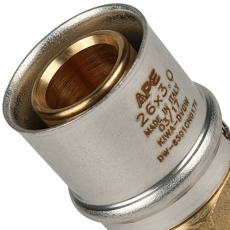 МП Муфта резьбовая пресс для металлопласта STOUT Ø26х3/4&quot; Н
