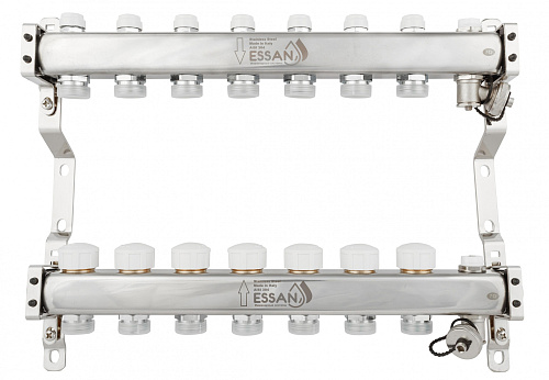 Коллекторная группа ESSAN GROUP803 нержавейка 1&amp;quot;x3/4&amp;quot; EK -7 выходов, без расходомеров (454 мм)