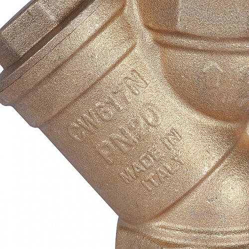 ФГО Фильтр косой грубой очистки STOUT SFW латунный 11/2&amp;quot;, 500 мкр, желтый