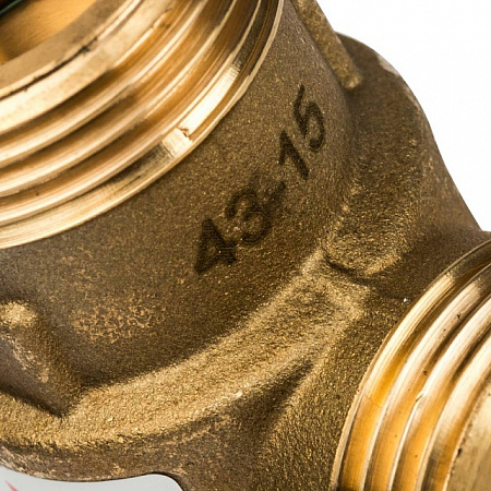Клапан трехходовой термостатический смесительный STOUT 1&quot; Н-11/2&quot; В-1&quot; Н (60°С)