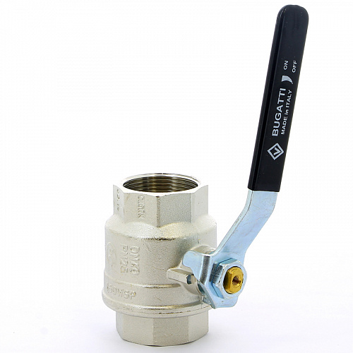 Кран шаровой BUGATTI OREGON 301 рукоятка стальная 11/2&amp;quot; ВВ, полнопроходной