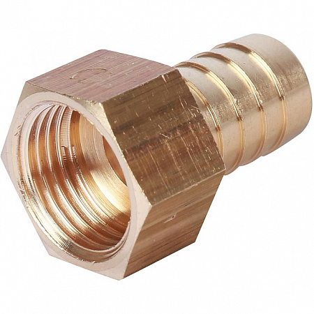 Штуцер резьбовой латунный STOUT без покрытия 1/2&quot;x16мм В