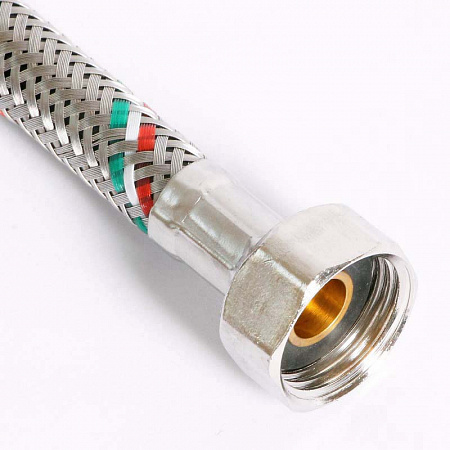 UNI-FITT Гибкая подводка для смесителя М10х1 - 1/2&quot;, 50 см, DN 8, оплётка из нерж. стали