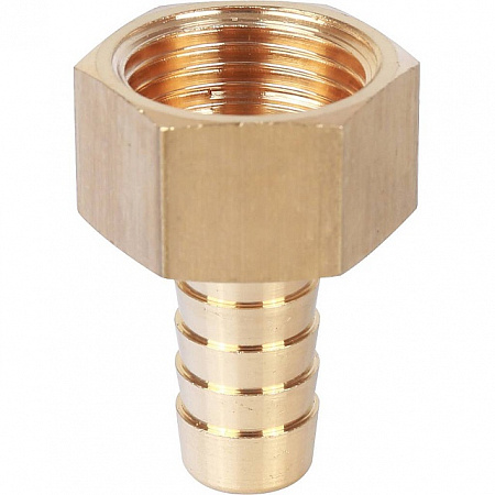Штуцер резьбовой латунный STOUT без покрытия 1/2&quot;x12мм В