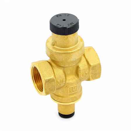 Редуктор давления UNI-FITT 3/4&quot; В 1-4 бар PN15 COMPACT с отверстием под радиальный манометр 1/4&quot;