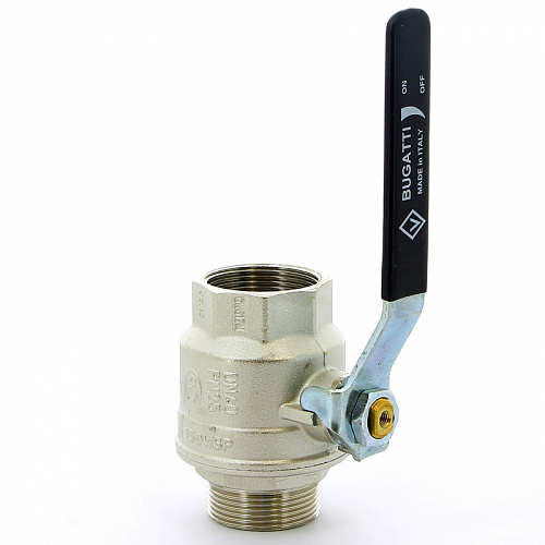 Кран шаровой BUGATTI OREGON 306 рукоятка стальная 11/2&amp;quot; ВН, полнопроходной
