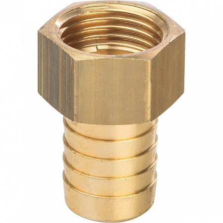 Штуцер резьбовой латунный STOUT без покрытия 1/2&quot;x18мм В