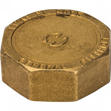 Заглушка резьбовая латунная STOUT без покрытия 11/2&quot; В