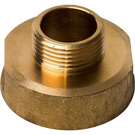 Муфта переходная резьбовая латунная STOUT без покрытия 1&quot;x1/2&quot; ВН