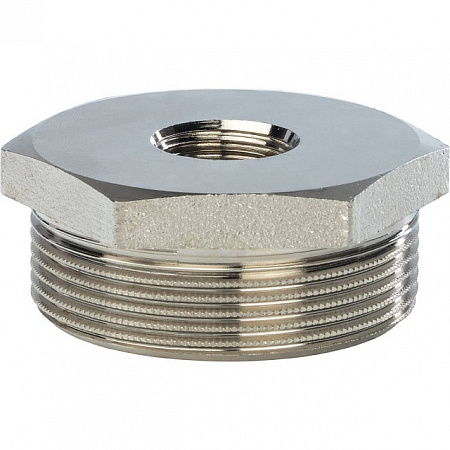 Футорка резьбовая латунная STOUT никель 11/2&quot;x1/2&quot; ВН