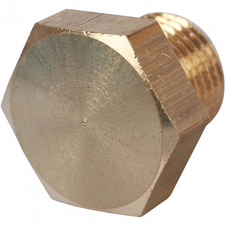 Заглушка резьбовая латунная STOUT без покрытия 1/8&quot; Н