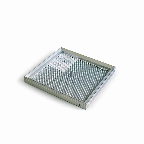 Люк напольный под плитку АЛЮМИНИЕВЫЙ (со съемной крышкой) ПРАКТИКА БАРЬЕР БР 50х50