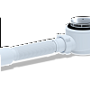Сифон для душевого поддона с гофрой АНИПЛАСТ E415C 11/2&amp;quot;х50*60 с гибкой трубой 375*40/50 хром