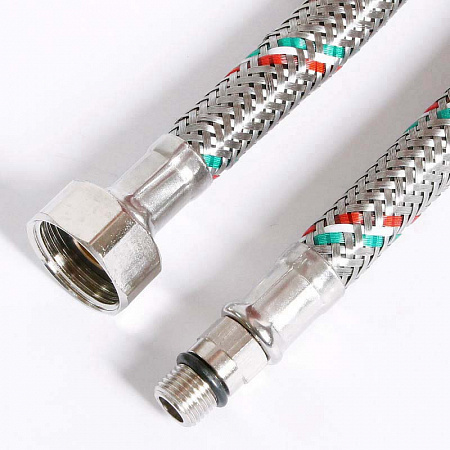 Гибкая подводка для смесителя UNI-FITT М10х1 - 1/2&quot;, 100 см, DN 8, оплётка из нерж. стали