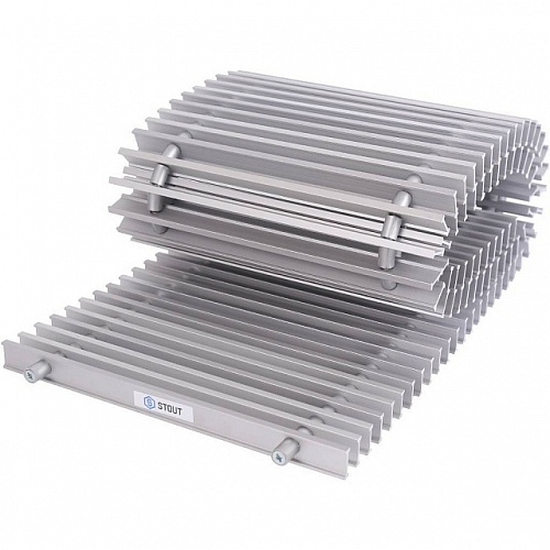 Конвектор внутрипольный STOUT SCN 80х190х1200 естественная конвекция