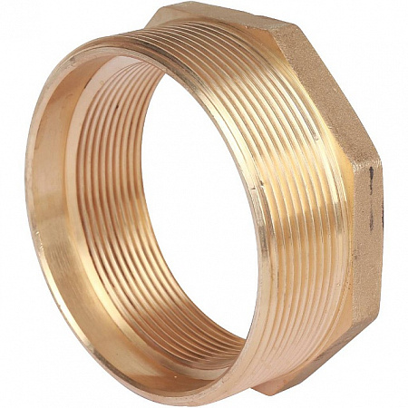 Футорка резьбовая латунная STOUT без покрытия 3&quot;x21/2&quot; ВН