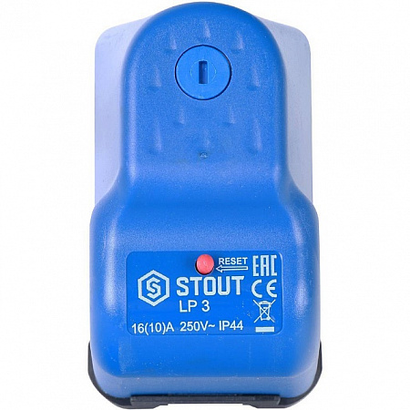 Реле сухого хода STOUT LP/3, 0-4 бар 1/4&quot;