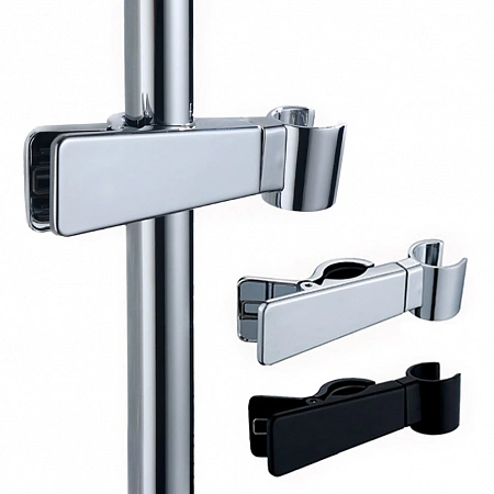 Держатель лейки для душевой стойки ESSAN (KEBBI) PIN зажим 16-25 мм, черный (50 шт)