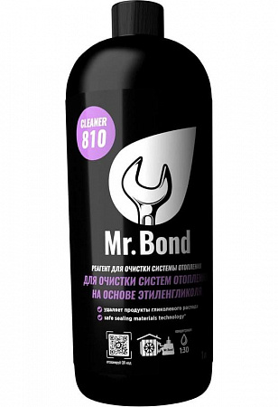 Реагент для очистки систем отопления на основе этиленгликоля Mr.Bond Cleaner
