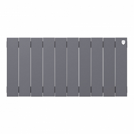 Радиатор биметаллический ROYAL THERMO PIANOFORTE SILVER SATIN 300x10 секций, серый (НС-1346073)