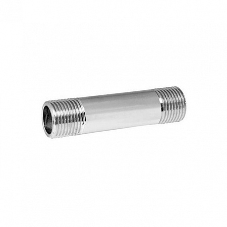 Бочонок резьбовой латунный STOUT хром 1/2&quot;x125мм