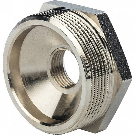 Футорка резьбовая латунная STOUT никель 11/2&quot;x1/2&quot; ВН